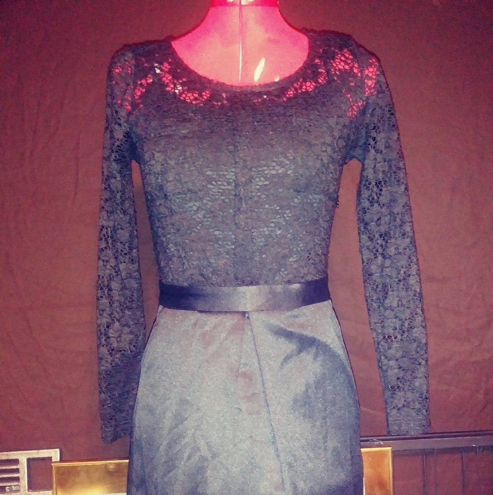 Black Lace Top Dress